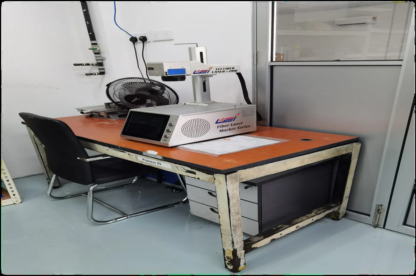 Fiber laser engraving machine at TPTW Engineering
